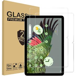 [2 Pack] TDA Screen Protector for Google Pixel Tablet (2023 Release) Tempered Glass High Definition Clear Shield, Anti-Scratch, 9H Hardness Screen Cover for Google Pixel Tablet (11") 2023