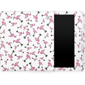 Carbon Fiber Tablet Skin Compatible with Kobo Libra 2 (2023) - Cool Flamingo - Premium 3M Vinyl Protective Wrap Decal Cover - Easy to Apply | Crafted in The USA by MightySkins