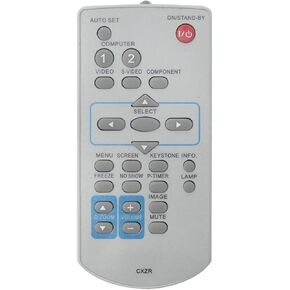 CXZR Replace Remote Control Compatible with Sanyo Projector PLC-WK2500 PLC-XC56 PLC-XD2200 PLC-XD2600 PLC-XK2200 PLC-XU301A PLC-XU301K PLC-XU350 PLC-XU350A PLC-XU350K PLC-XU4000 PLC-XW200 PLC-XW200K