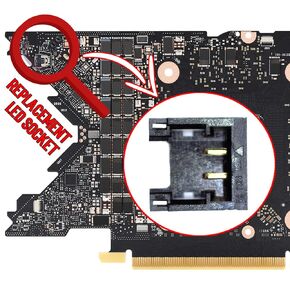 M&P USA Replacement LED Socket Compatible with NVIDIA 30 & 40-Series Founders Edition Cards
