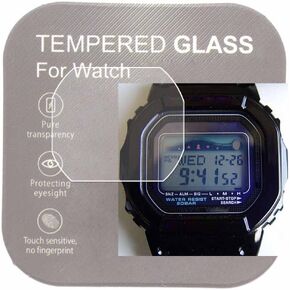 [2-Pcs] For GXW-5600 Watch Screen Protector,2.5D Rounded Edges 9H Premium Real Tempered Glass Screen Protector Anti Scratch,Anti-fingerprint Bubble-free GWX-5600-1JF