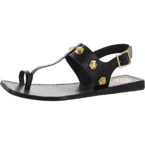 صندل نسائي من Vince Camuto مصنوع من الجلد بحزام للكاحل
