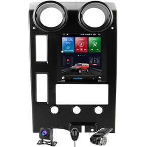 for Hummer H2 2004-2009 Android Radio Tesla style IPS touch screen Stereo with Bluetooth 5.0 with Carplay Android Auto GPS Navigation for Car Multimedia Player with front DVR + rear view camera
