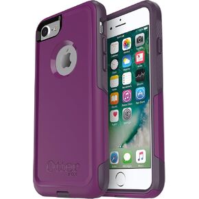 OtterBox COMMUTER SERIES Case for iPhone SE (3rd and 2nd gen) and iPhone 8/7 - Retail Packaging - PLUM WAY (PLUM HAZE/NIGHT PURPLE)