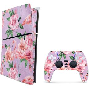 MightySkins Glossy Glitter Skin Compatible with Playstation 5 Slim Digital Edition Console Only - Drift | Protective, Durable High-Gloss Glitter Finish | Easy to Apply | Made in The USA