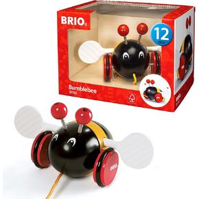 BRIO World - 30165 Pull Along Bumblebee | The Perfect Playmate for Your Toddler