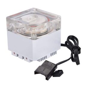 CPU Water Cooling Pump,3000RPM Fast Heat Dissipation Computer Pump 800L/H 3.5 Meters Pump Head PC Pump (White)