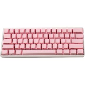 YMDK Side-printed Thick PBT OEM Profile 61 ANSI Keycaps for MX Switches Mechanical Keyboard (Black) (Only Keycap)