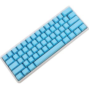 YMDK Side-printed Thick PBT OEM Profile 61 ANSI Keycaps for MX Switches Mechanical Keyboard (Black) (Only Keycap) in Kuwait