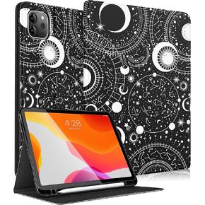 for iPad Air 11 inch Case, Air 5th/4th Generation 10.9, Pro 11'' Case Cute Kids Women Girls Girly Folio with Apple Pencil Holder Cover for iPad Air 11 2024 (M2), 10.9 2022 2020, Pro 11
