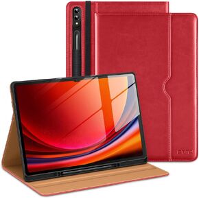 DTTO for Samsung Galaxy Tab S9 Ultra 14.6 inch Case 2023, Premium Leather Business Folio Stand Cover with S Pen Holder for Galaxy Tablet S9 Ultra 14.6’’ 2023 Model [SM-X910/X916B/X918U], Black