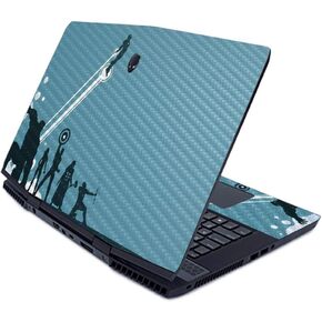 MightySkins Carbon Fiber Skin for Alienware M17 (2019) - Super Squad | Protective, Durable Textured Carbon Fiber Finish | Easy to Apply, Remove, and Change Styles | Made in The USA