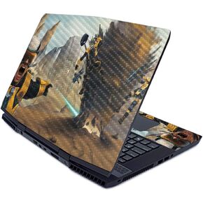 MightySkins Carbon Fiber Skin for Alienware M17 (2019) - Battlefield | Protective, Durable Textured Carbon Fiber Finish | Easy to Apply, Remove, and Change Styles | Made in The USA