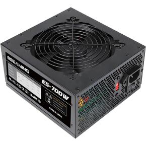 700W ATX Power Supply Non Modular PSU with 4+4 Pin Connectors Auto-Thermally Controlled 120mm Fan, 115/220V Switch, 5 Years Warranty