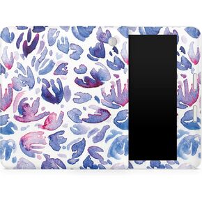 Tablet Skin Compatible with Kobo Libra 2 (2023) - Blue Petals - Premium 3M Vinyl Protective Wrap Decal Cover - Easy to Apply | Crafted in The USA by MightySkins