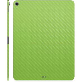 Carbon Fiber Skin Compatible with Apple iPad Air 11 (M2) 2024 - Solid Lime Green - Premium 3M Vinyl Protective Decal Cover - Easy to Apply | Crafted in The USA by MightySkins