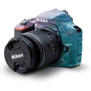 Carbon Fiber Skin Compatible with Nikon D3500 Camera - VSCO3 - Premium 3M Vinyl Protective Wrap Decal Cover - Easy to Apply | Crafted in The USA by MightySkins in Saudi Arabia