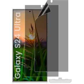 For Galaxy S24 Ultra Privacy Screen Protector [2 PACKS], Full Coverage Screen Protector for S24 Ultra [Soft TPU Material], Support Fingerprint Unlock, Aity-Peeping, Bubble Free, Easy Installation, Case Friendly, 6.8-inch