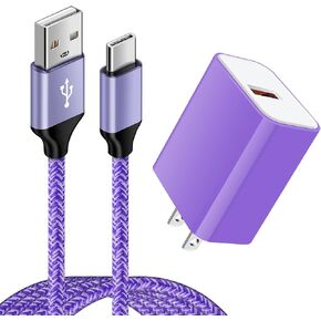 Phone Charger Type C Android Samsung Charger Fast Charging C Type Charger Block Wall Plug for Samsung Galaxy A13 5G A14 5G A54 S23 Ultra S22 S21 S20 S10 A11 A12 A32 A34 A50 A51 A53 A54 A73