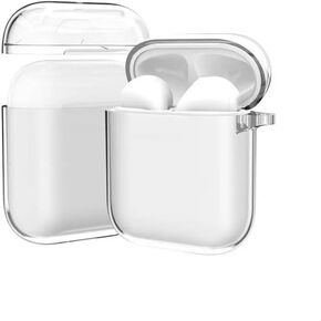 LRK Clear case Compatible with Apple AirPods 1/2, [Non-Yellowing] [Supports Wireless Charging], Soft TPU Material, portective and Shockproof - Transparent
