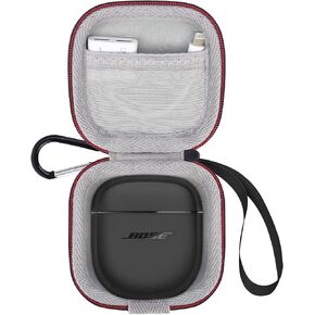 Carrying Case for Bose QuietComfort Ultra Earbuds/Bose QuietComfort Earbuds II Wireless Noise Cancelling in-Ear Headphones, Bose QC Earbuds 2 Protective Case Cover, Black