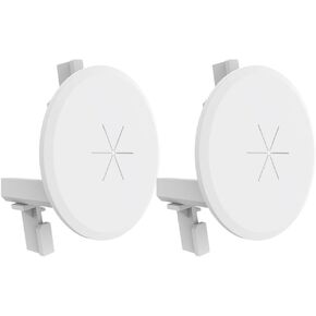 in Wall Cable Management Kit for Wall Mount TV, TV Cord Hider with 1-1/10 inch Silicone Pass Through for Low Profile Wires and Power Cables, Integrated Locking Bracket, White, 4 Pack