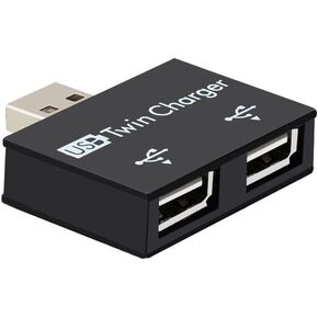 Mini USB Hub 2 Ports USB 2.0 Splitter Charger Adapter Converter Kit for Mobile Phone PC Computer Tablet Mouse Keyboard