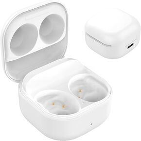 متوافق مع حافظة شحن Galaxy Buds FE SM-R400، قاعدة شحن مع كابل USB-C لمحطة شحن سلكية Samsung Galaxy Buds FE SM-R400 بقدرة 600 مللي أمبير (أسود)