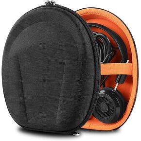 Geekria Shield Case Compatible with Grado SR80X, SR60X, GW100x, SR325i, SR325e, SR325, SR225i, SR125 Case, Replacement Protective Hard Shell Travel Carrying Bag with Cable Storage (Black)