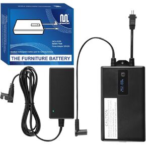 Universal Battery Pack for Reclining Furniture with LCD Display, ZBPOWER 2200mAh Wireless Rechargeable Battery Pack for Power Recliner, Power Sofa, Sectional and Lift Chair