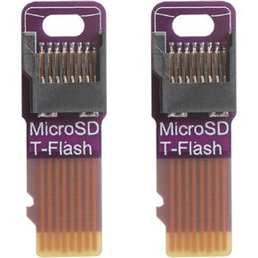Micro SD Card Test Board TF Card Adapter PCB Circuit Board Male to Female Test and Repair Lab Board Quick Replace Micro SD Card (2pcs)