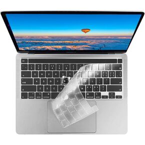 Keyboard Cover Ultra Thin for MacBook Pro 13 Inch 2022 2023 M2 2020 2021 M1 A2338 A2251 A2289, MacBook Pro 16 Inch 2019 2020 A2141, US Layout Keyboard Protector Cover with Touch Bar