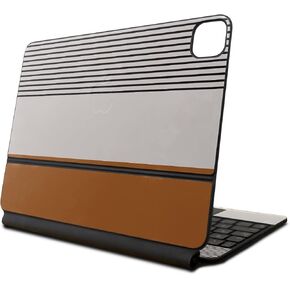 Skin Compatible with Apple Magic Keyboard for iPad Pro 13‑inch (M4) 2024 - Neutral Stripes - Premium 3M Vinyl Protective Wrap Decal Cover - Easy to Apply | Crafted in The USA by MightySkins