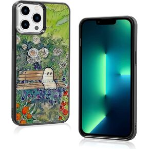 حافظة هاتف شبح الهالوين الصغيرة اللطيفة، حافظة هاتف iPhone 13/14، تصميم نمط غير قابل للانزلاق، حافظة هاتف داعمة بإطار جل السيليكا الناعم للفتيات والفتيان المراهقات والنساء والرجال in Kuwait