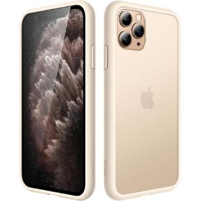 JETech Matte Case for iPhone 11 Pro Max 6.5-Inch, Shockproof Military Grade Drop Protection, Frosted Translucent Back Phone Cover, Anti-Fingerprint (Black)