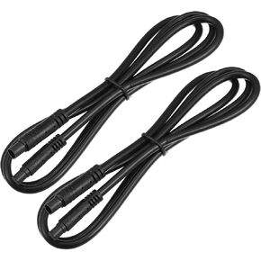 X AUTOHAUX 2 Pcs 8 Pin 3.28ft 100cm Backup Camera Extension Cable Dash Camera Cord Wires Car Rear View Camera