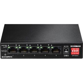 Edimax Long Range 8 Port 10/100Mbps PoE+ Switch, Supports Long Range Upto 200M, Port-Base VLAN QoS Auto-detect PD, Total 130W (ES-1008P V2) in Saudi Arabia