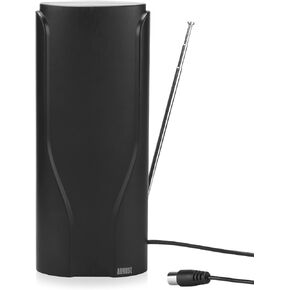 TV Antenna for Smart TV - August DTA600 - Portable Indoor Outdoor Digital HDTV Antenna 120 Miles Long Range Support 4K 1080P Full HD Smart and Older Tvs with High Gain Telescopic 16ft Coaxial Cable