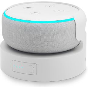 Battery Base for D0t 3th Gen Make Your D0t 3 and Google Nest Mini 2 Portable Stand Accessories, Not Including The speeaker, White