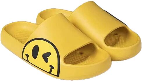 Wink Smile Face Antiskid Open Toe Daily Casual Thick Slider Slippers for Girls and Women in Saudi Arabia