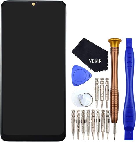 شاشة عرض LCD رقمية تعمل باللمس SM-A207F مع إطار بديل لهاتف Samsung Galaxy A20S باللون الأسود in Saudi Arabia