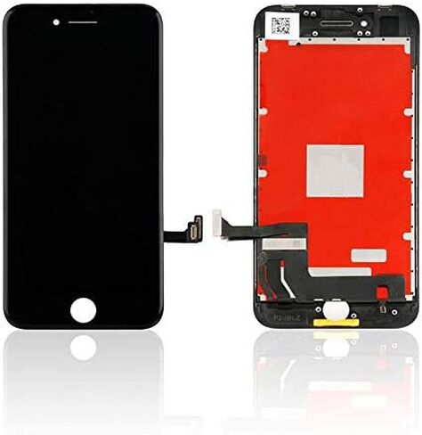 Replace LCD Glass Screen Fits iPhone 8 4.7 inch Digitizer Assembly Full Complete Frame Set Display Replacement (Black) in Kuwait