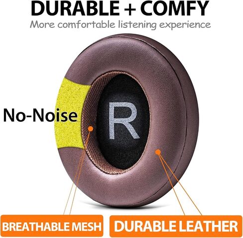 AONIC 50 Ear Pads - TRANSTEK Replacement Ear Cushion Foam Compatible with AONIC 50 Headphones Soft I Comfortable Memory Foam (Black Leather) in Saudi Arabia