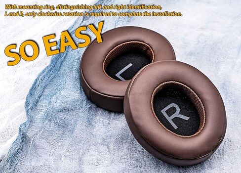 AONIC 50 Ear Pads - TRANSTEK Replacement Ear Cushion Foam Compatible with AONIC 50 Headphones Soft I Comfortable Memory Foam (Black Leather) in Saudi Arabia