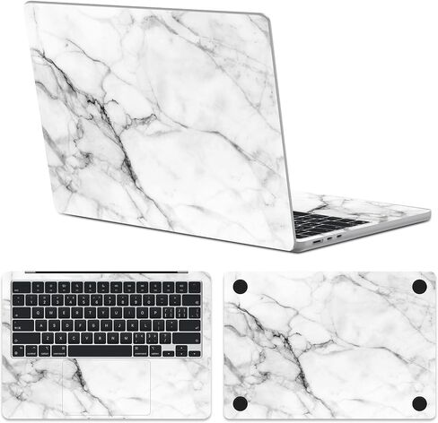 IMMOENUC 3-in-1 Laptop Skin Sticker for 2023 MacBook Pro 14 M3 Pro/Max 14 inch A2992/A2918 Laptop Cover Top Cover+Bottom Cover+Full Tray Sticker Compatible with 2021 Pro 14 (A2779,A2442) Earth Black in Saudi Arabia