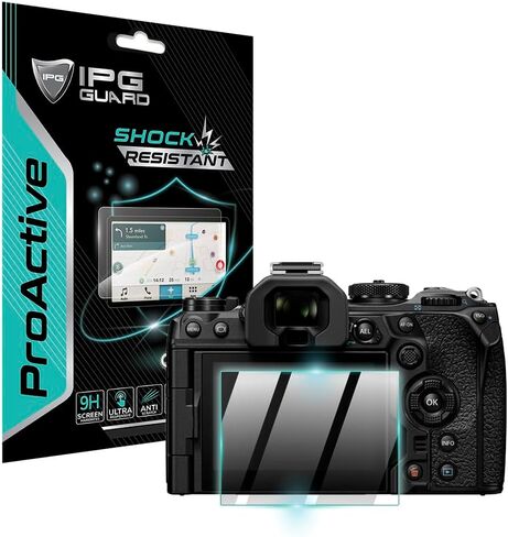 IPG ProActive for Olympus OM-1 Mark II / OM-D E-M10 Mark IV / Tough TG-7 Camera Display (2 Units) 9H Hardness Screen Protector Smooth Glass Touch Ultra Responsive High Clarity Anti Scratch Smudge & Shock Proof Nano Technology Guard (OM-1 Mark II) in Saudi Arabia