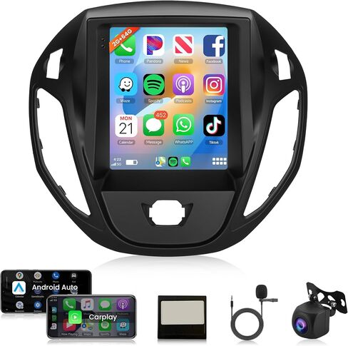 Android Car Stereo for Ford Transit 2014-2018,Wireless Carplay Android Auto Car Radio,2G+64G 9.7'' Touch Screen Head Unit Bluetooth GPS Navigation Mirror Link Hi-Fi FM USB WiFi AHD Backup Camera SWC in Saudi Arabia
