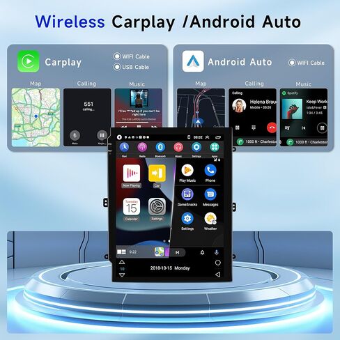 Android Car Stereo for Ford Transit 2014-2018,Wireless Carplay Android Auto Car Radio,2G+64G 9.7'' Touch Screen Head Unit Bluetooth GPS Navigation Mirror Link Hi-Fi FM USB WiFi AHD Backup Camera SWC in Saudi Arabia
