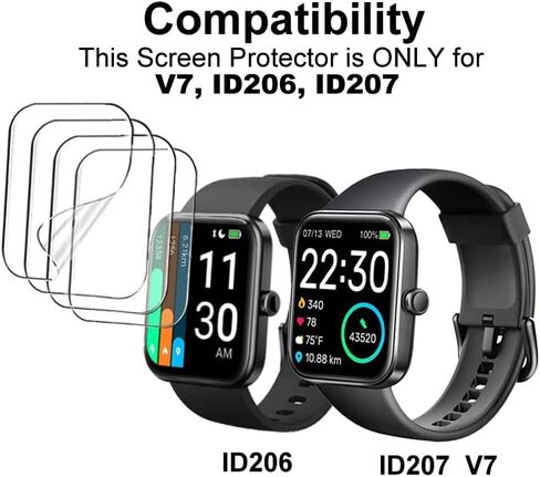 Soft Screen Protector Compatible with SKG V7 1.7 inches smartwatch in Saudi Arabia
