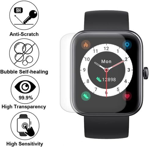 Soft Screen Protector Compatible with SKG V7 1.7 inches smartwatch in Saudi Arabia